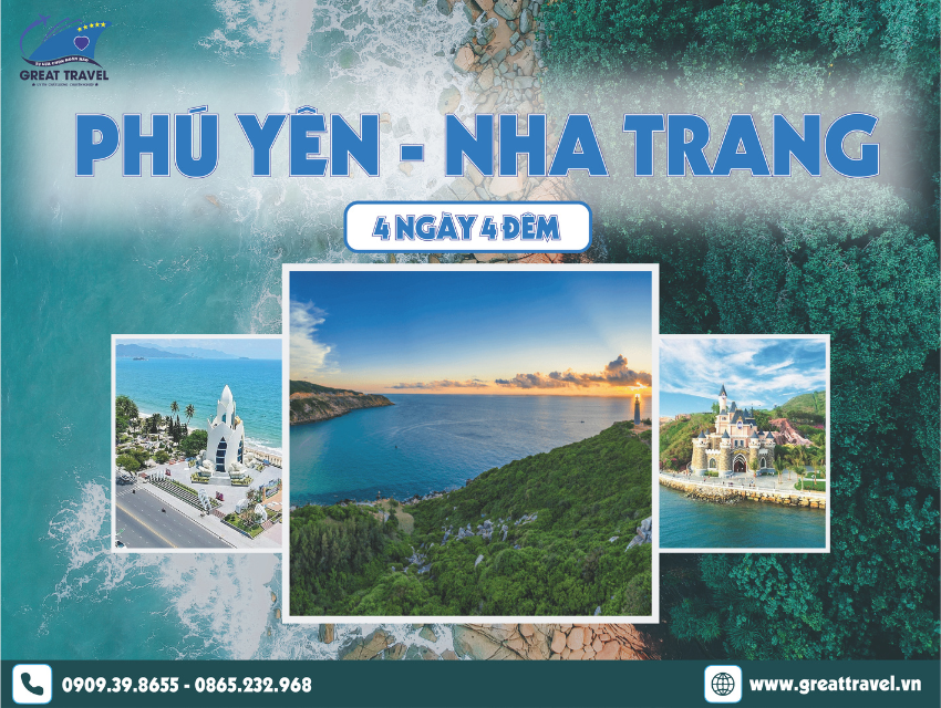 TOUR PHÚ YÊN – NHA TRANG 4N4Đ – NGHỈ DƯỠNG ĐẲNG CẤP, GALA HOÀNH TRÁNG